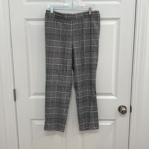 Gray plaid pants. Size small.